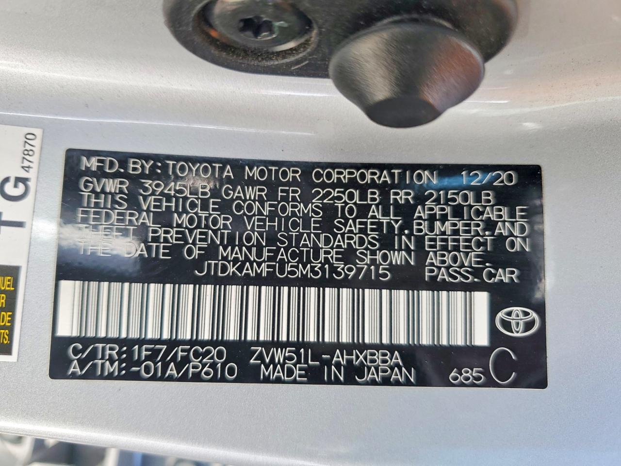Toyota Prius L Eco