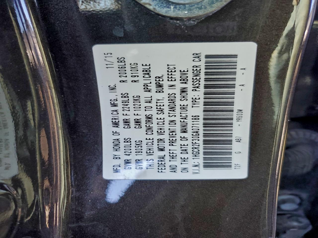 Honda Accord Lx