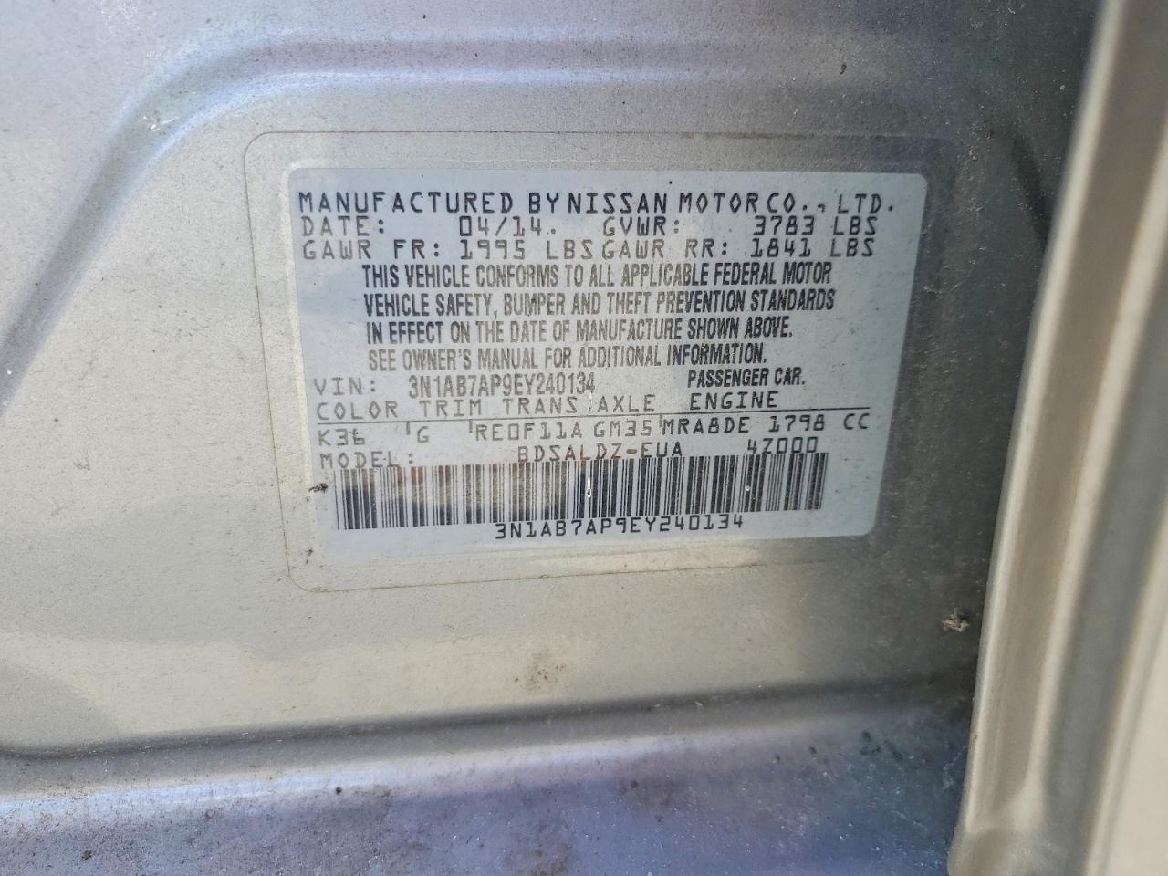 Nissan Sentra Sv