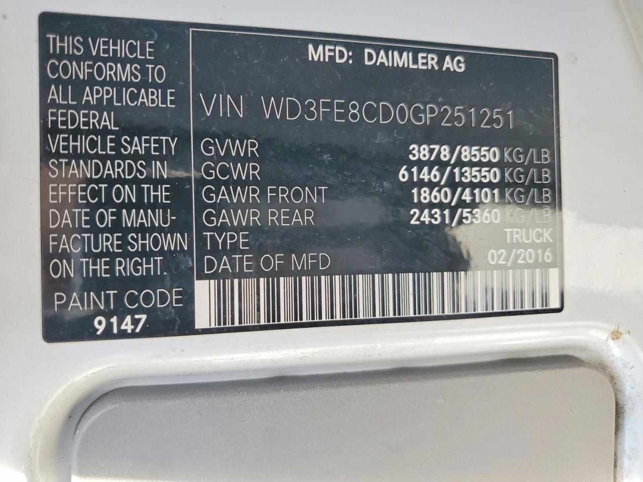 Mercedes-Benz Sprinter 2500