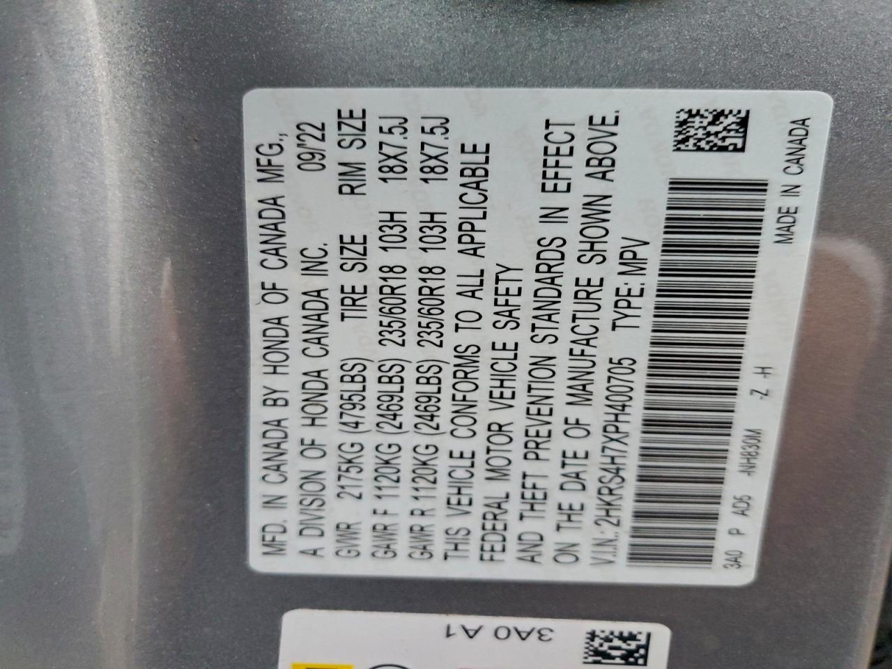 Honda Crv Exl