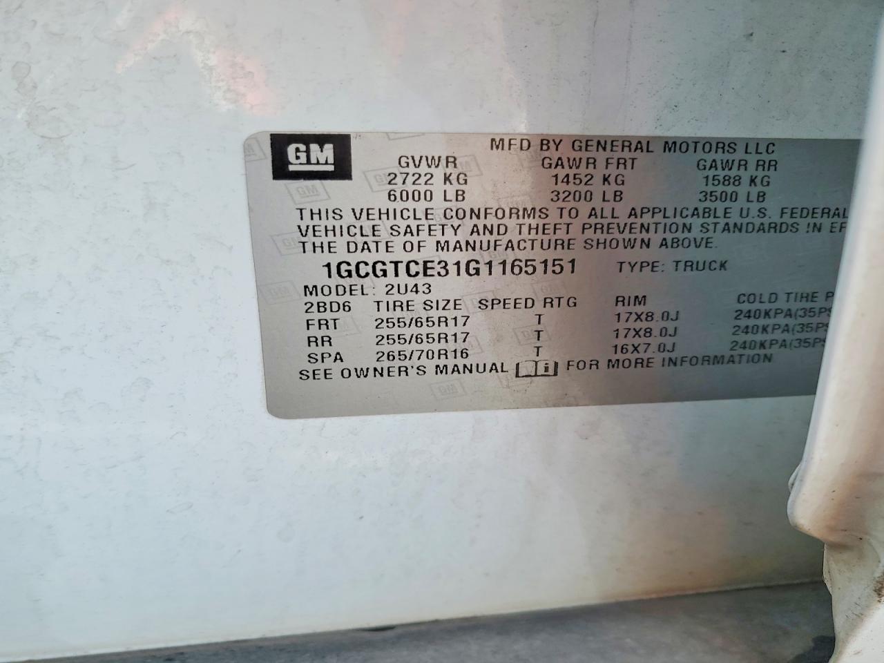 Chevrolet Colorado Lt