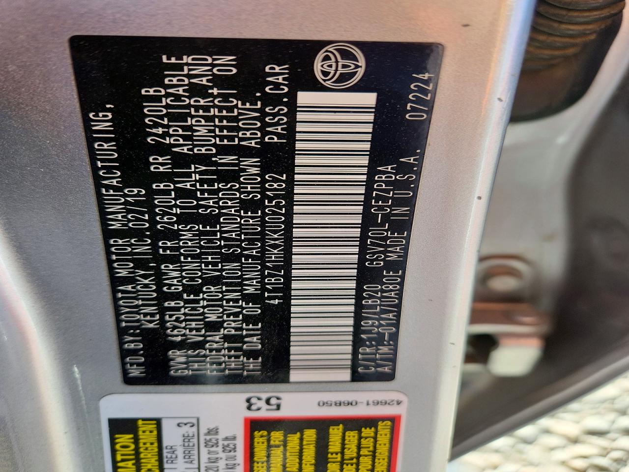 Toyota Camry Xse V6