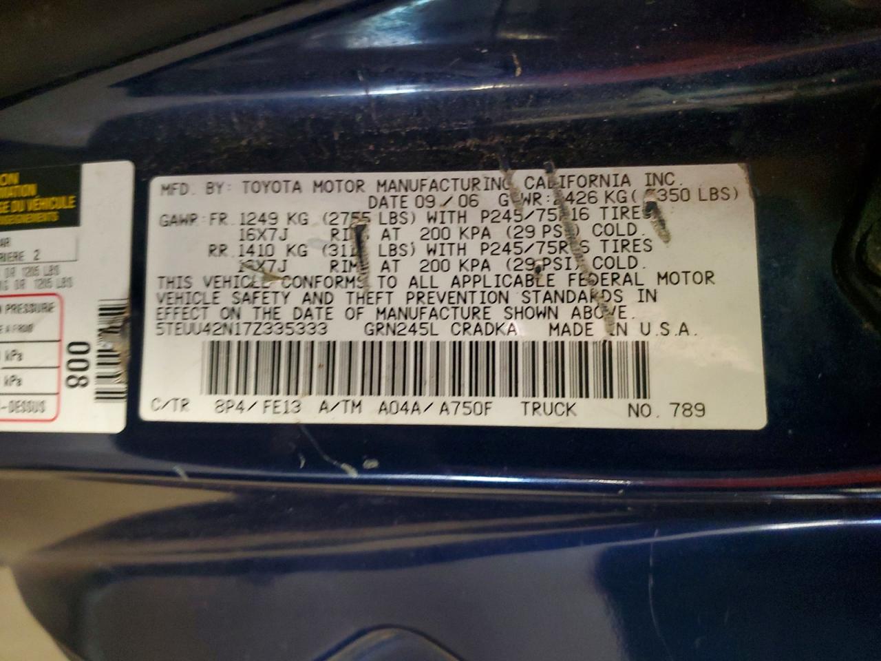 Toyota Tacoma Access Cab