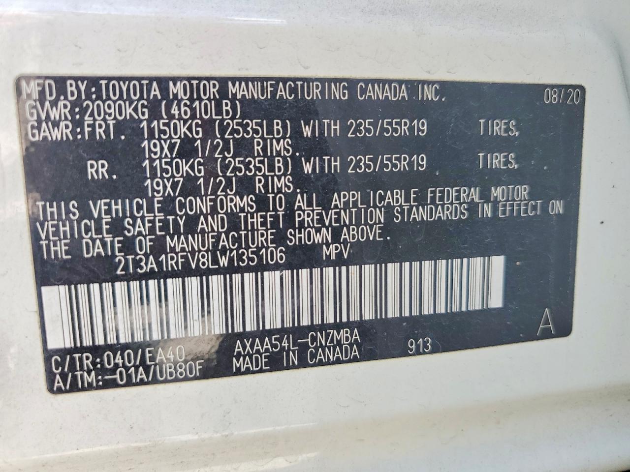 Toyota RAV4 Xle Premium