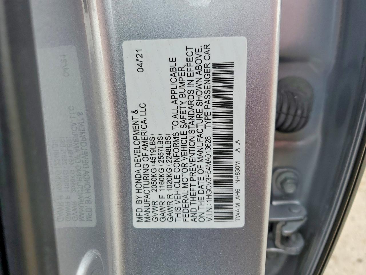 Honda Accord Hybrid Exl
