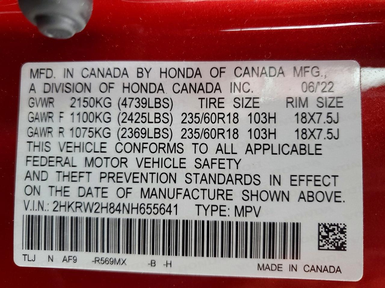 Honda Crv Exl
