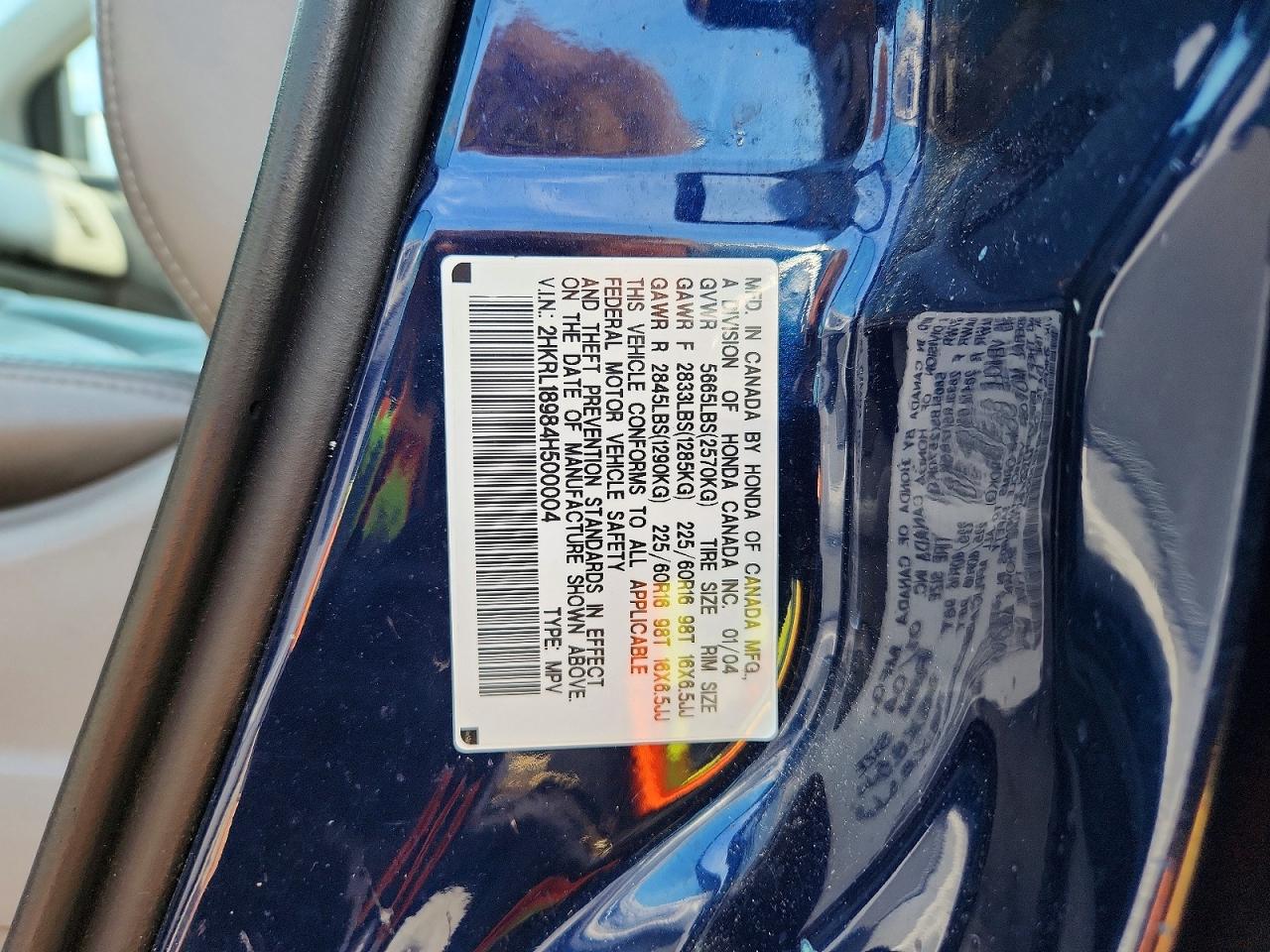 Honda Odyssey Exl