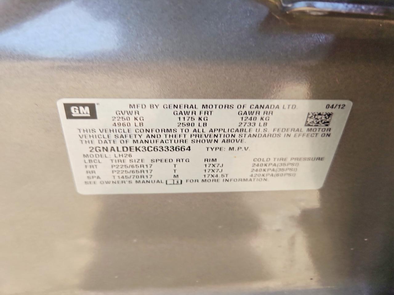 Chevrolet Equinox Lt