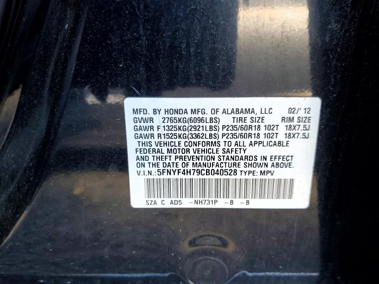 Honda Pilot Exln
