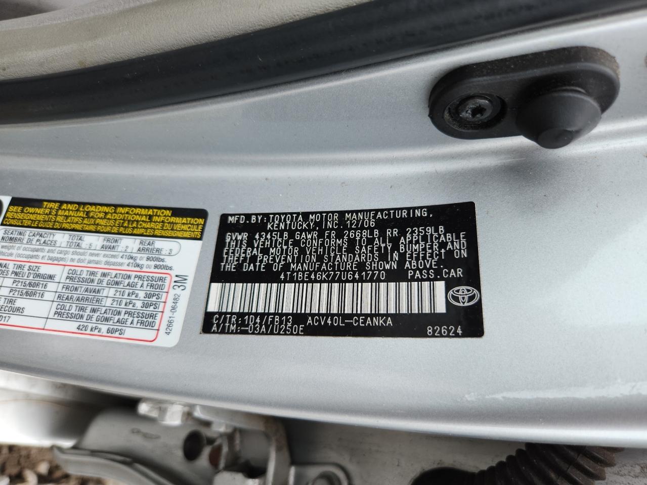 Toyota Camry Ce