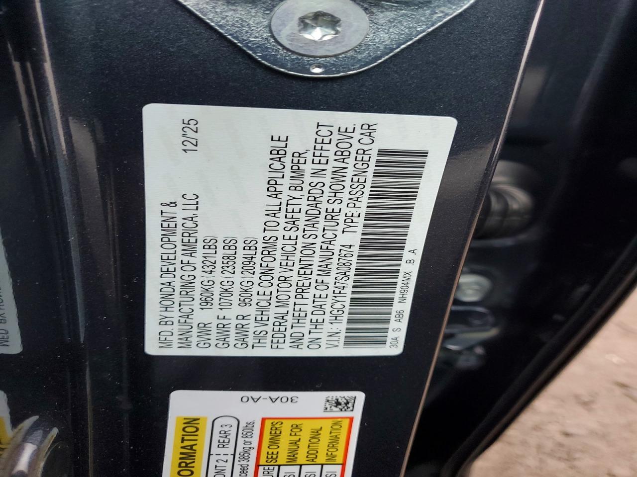 Honda Accord Se
