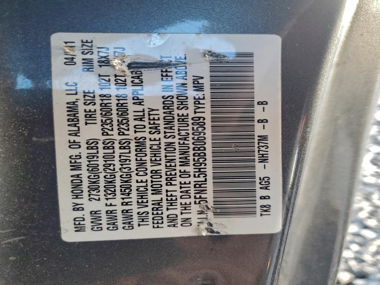 Honda Odyssey Touring