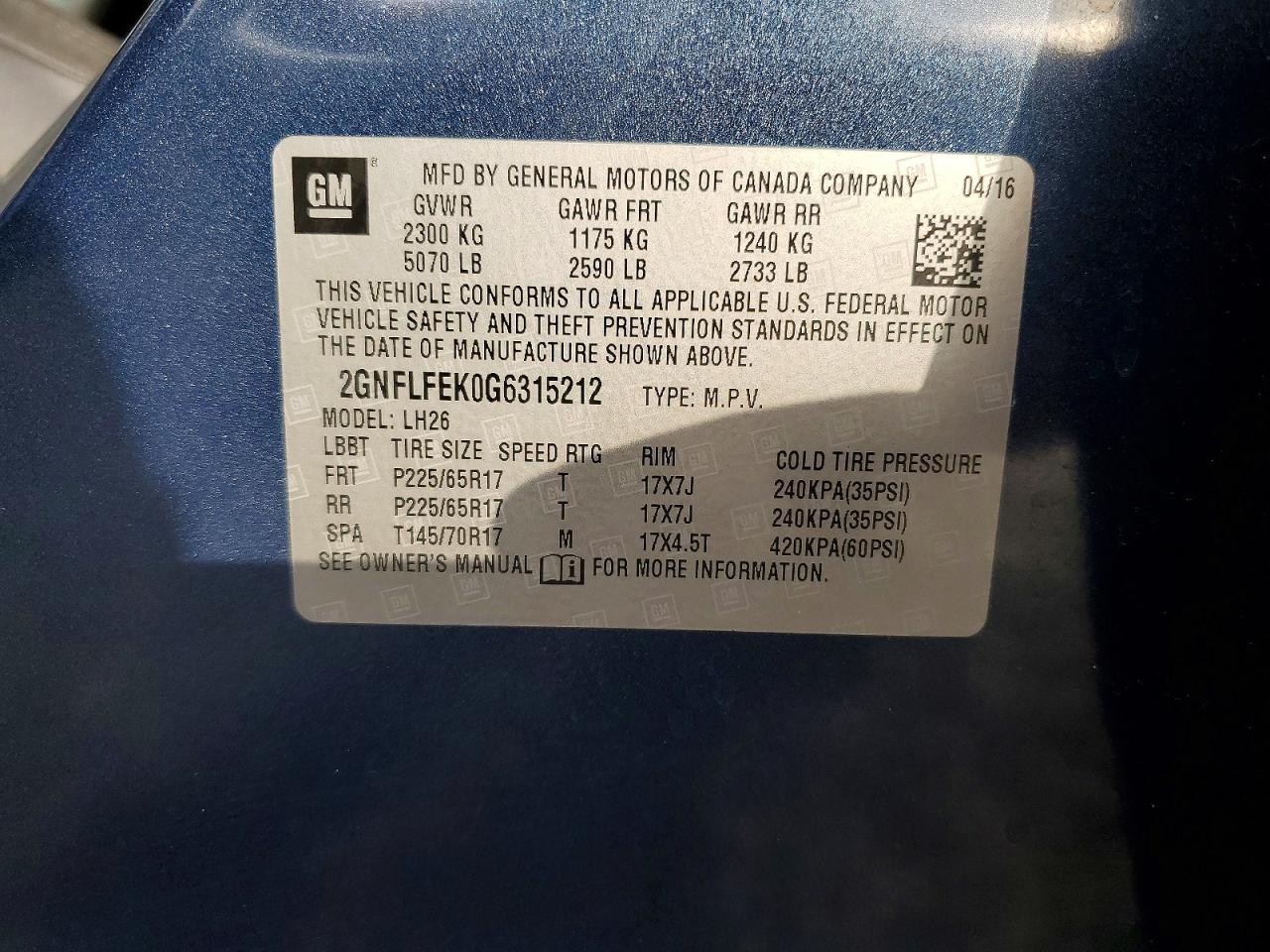 Chevrolet Equinox Lt