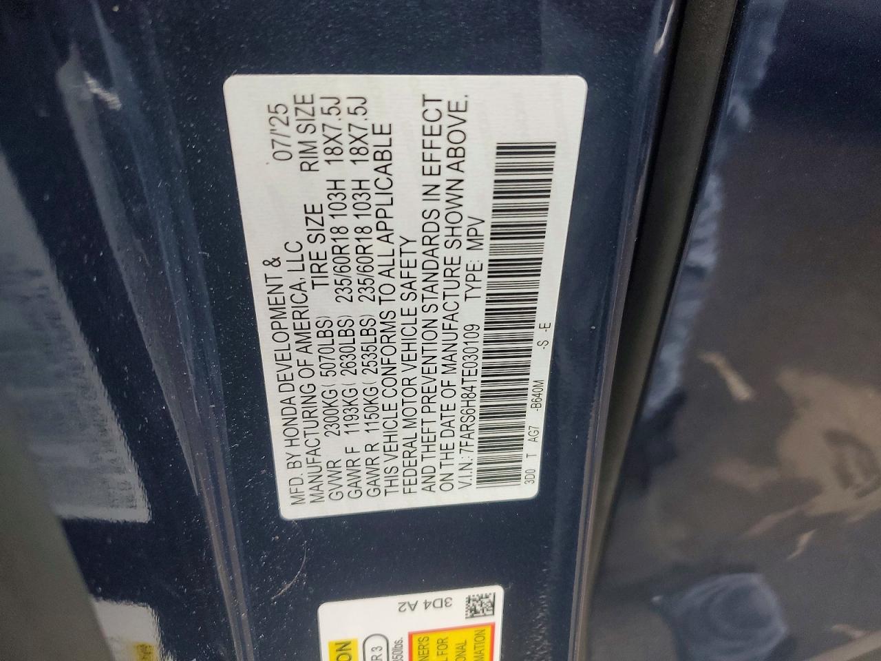 Honda Crv Sport-l