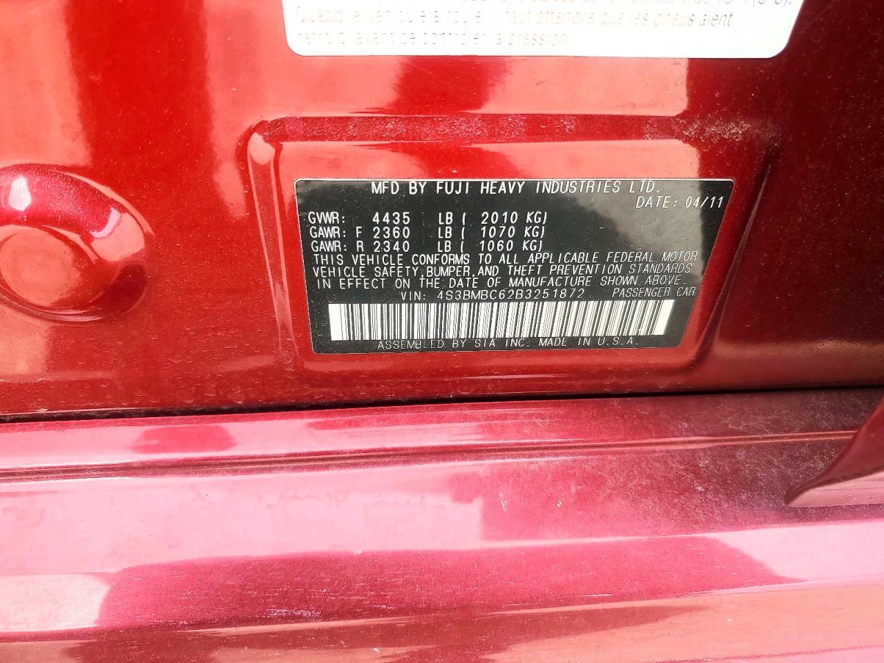Subaru Legacy 2.5i Premium