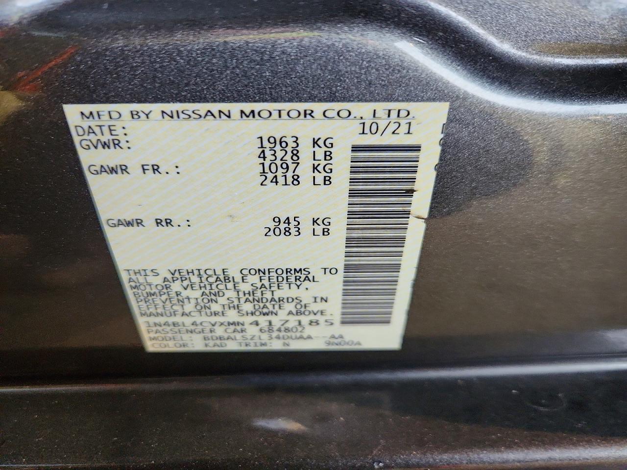 Nissan Altima 2.5 Sr