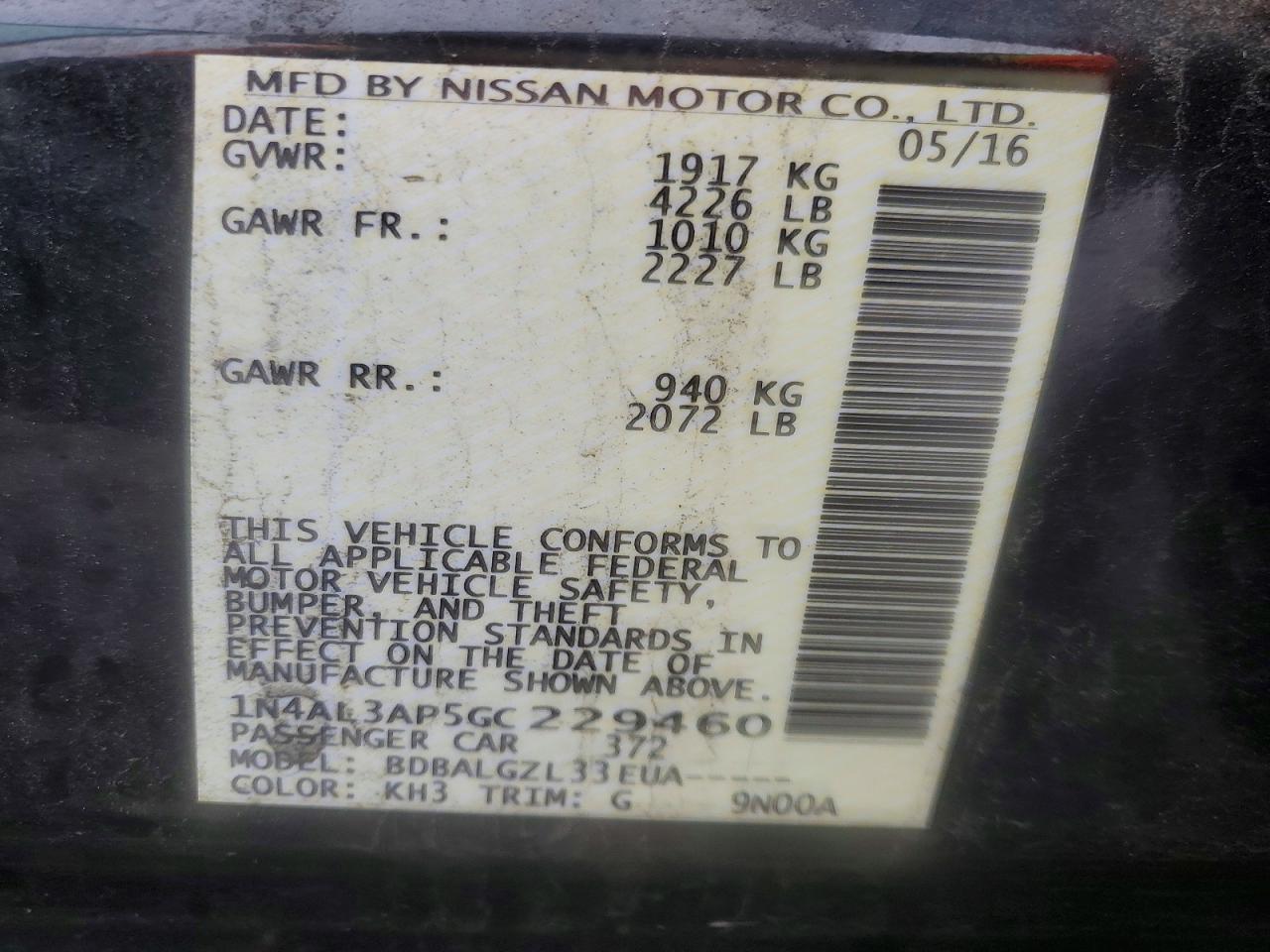 Nissan Altima 2.5 S
