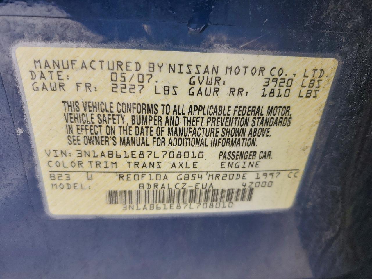 Nissan Sentra 2.0