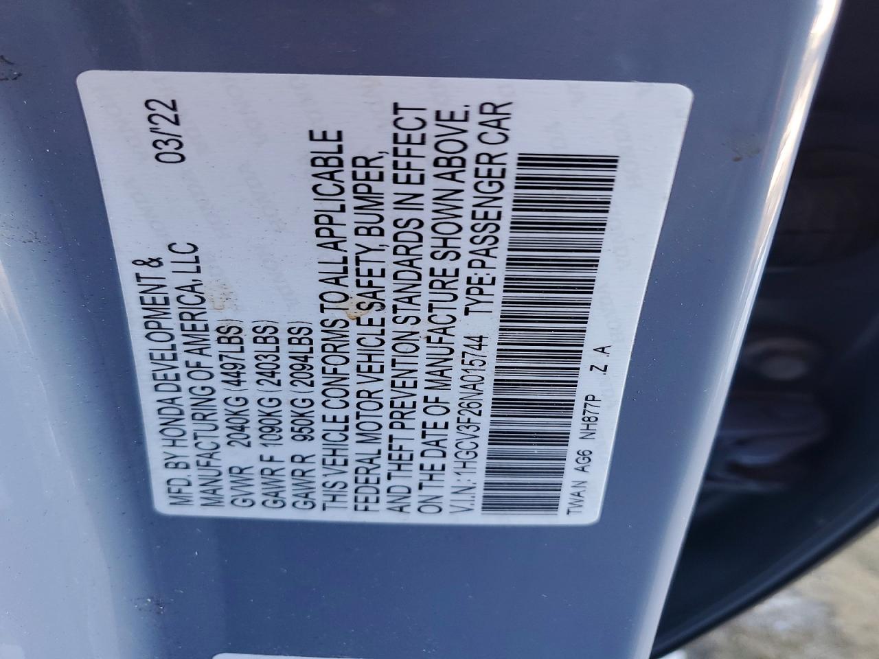 Honda Accord Hybrid Sport