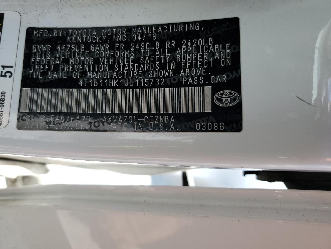 Toyota Camry L