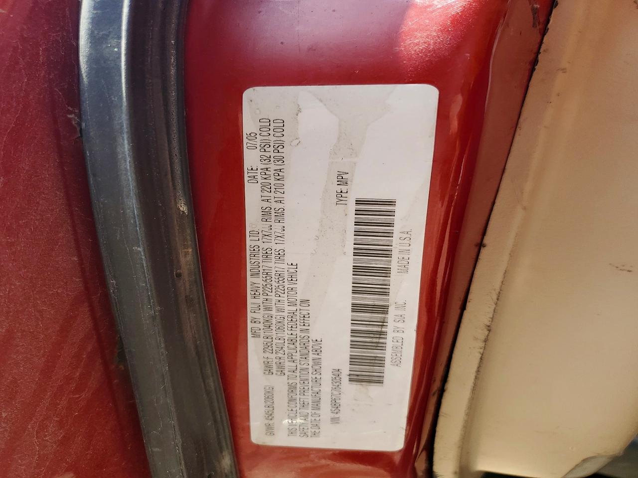 Subaru Legacy Outback 2.5 Xt Limited