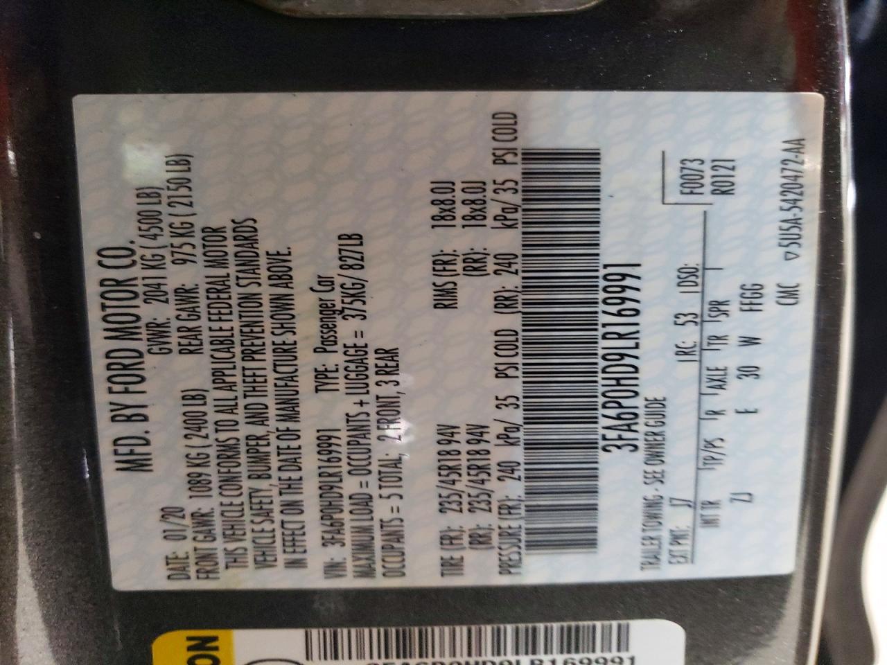Ford Fusion Se