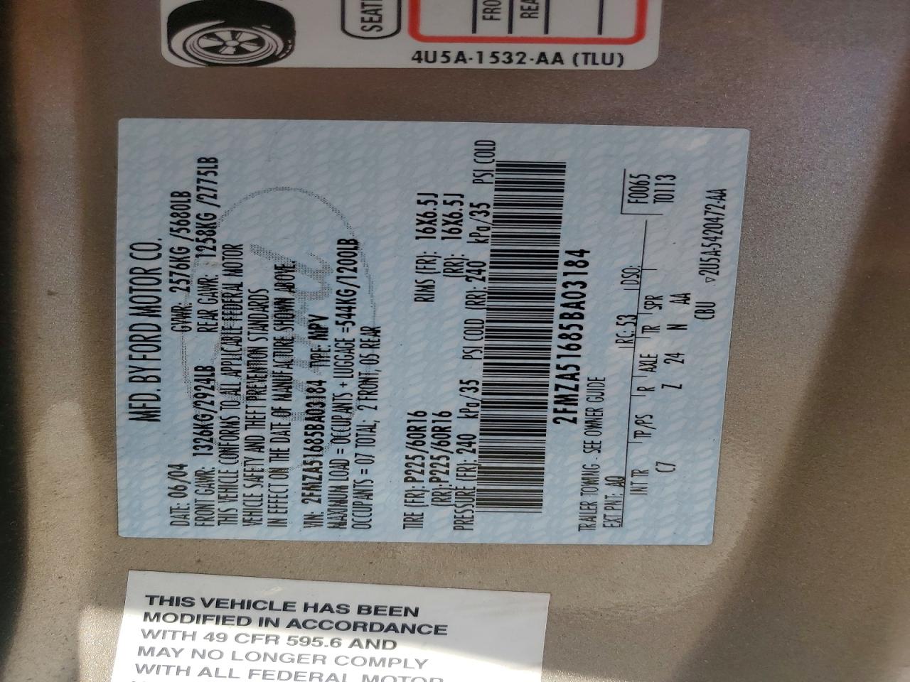 Ford Freestar Se