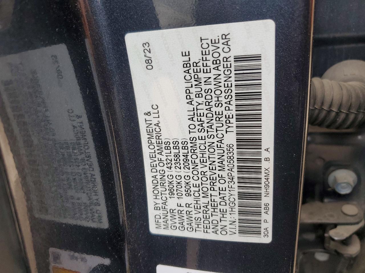 Honda Accord Ex