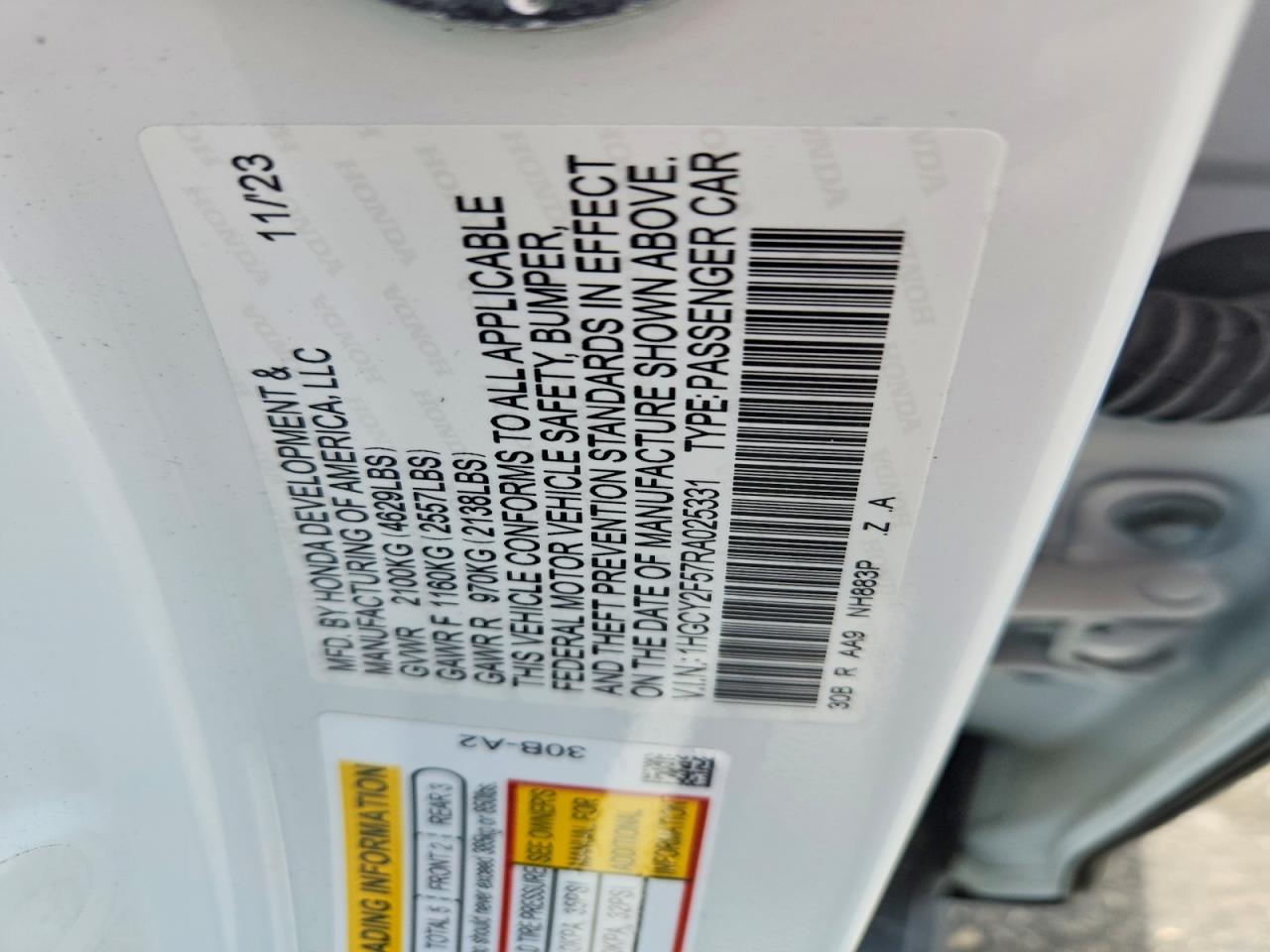 Honda Accord Hybrid Sport