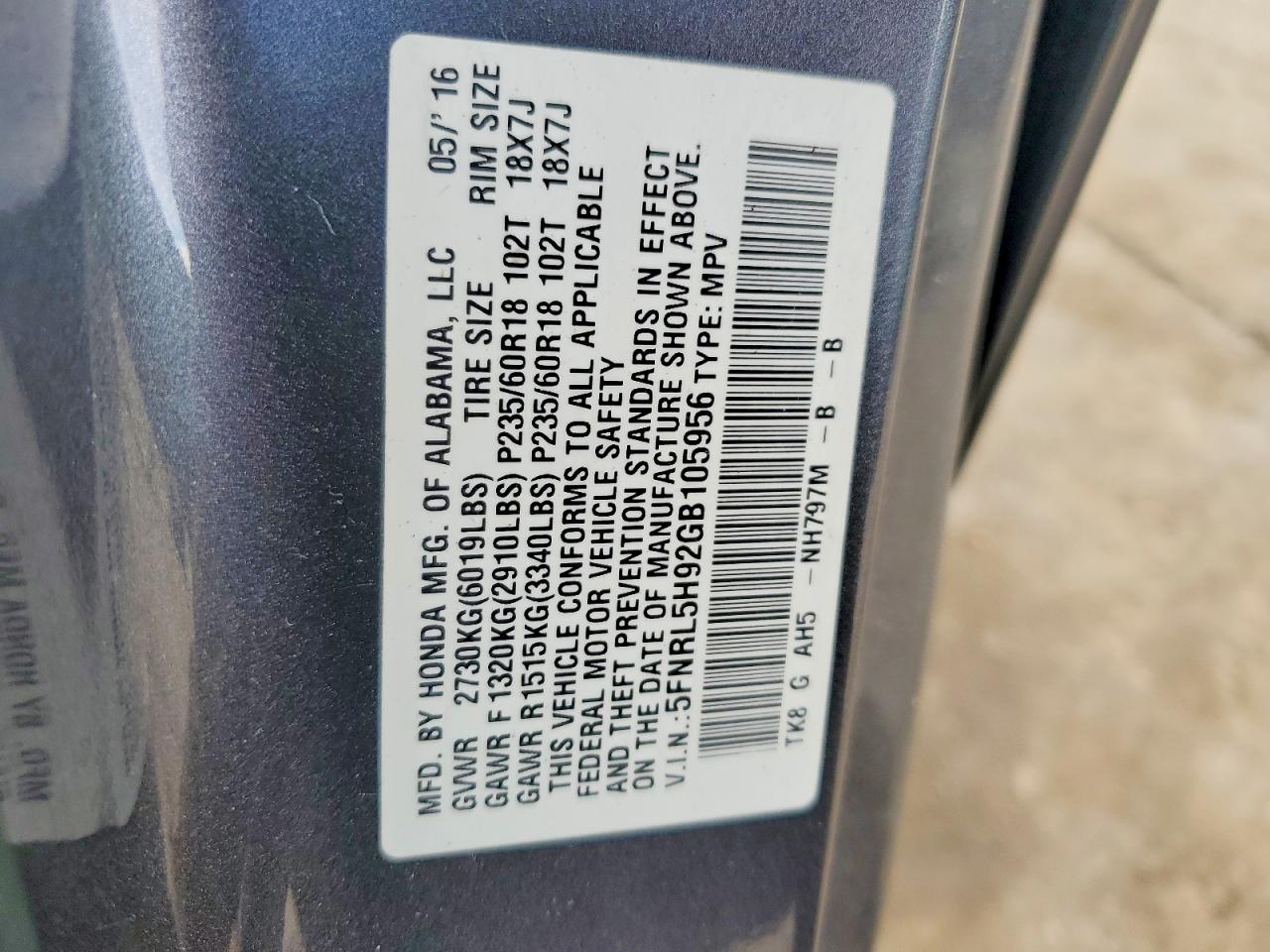 Honda Odyssey Touring