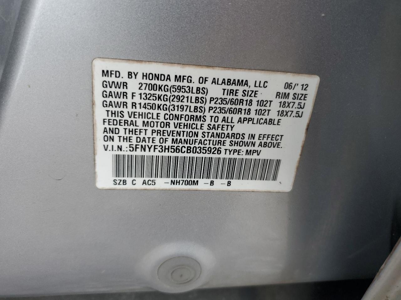 Honda Pilot Exl