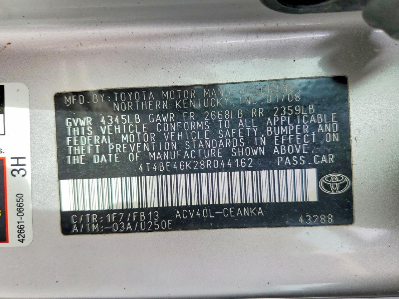 Toyota Camry Le