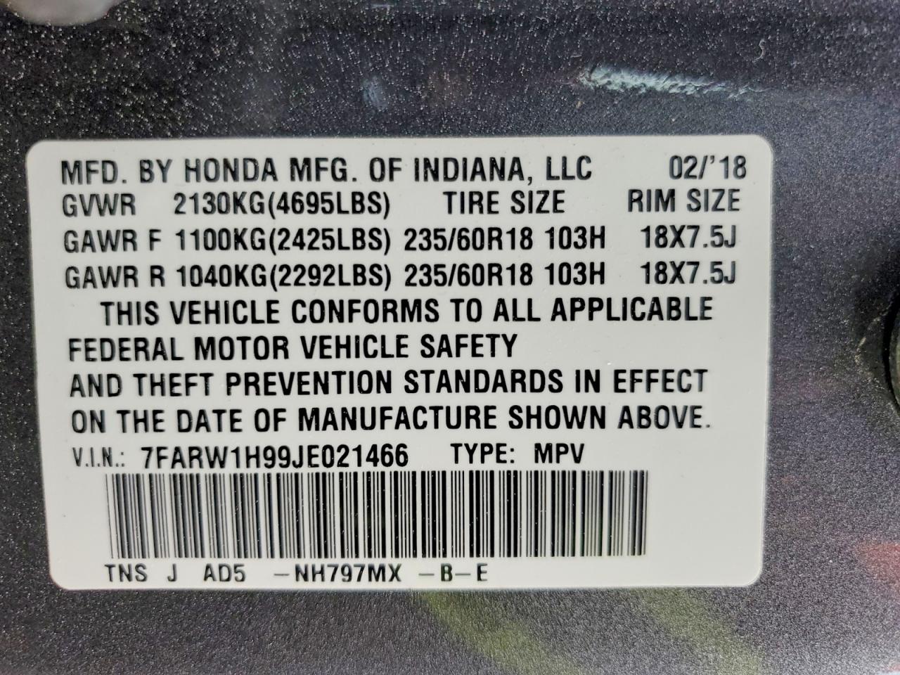 Honda Crv Touring