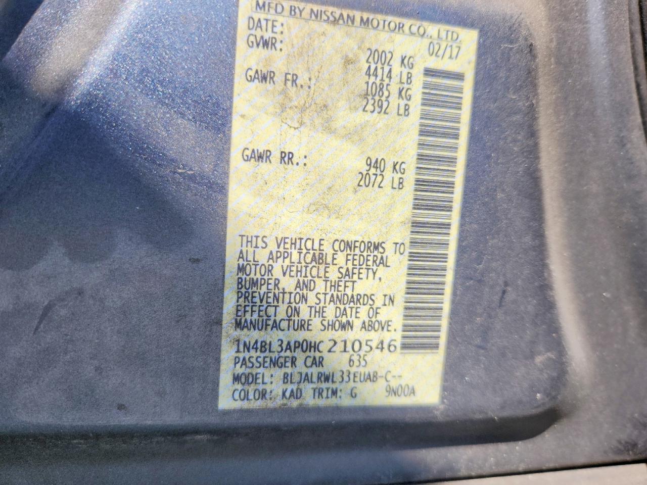 Nissan Altima 3.5 Sl