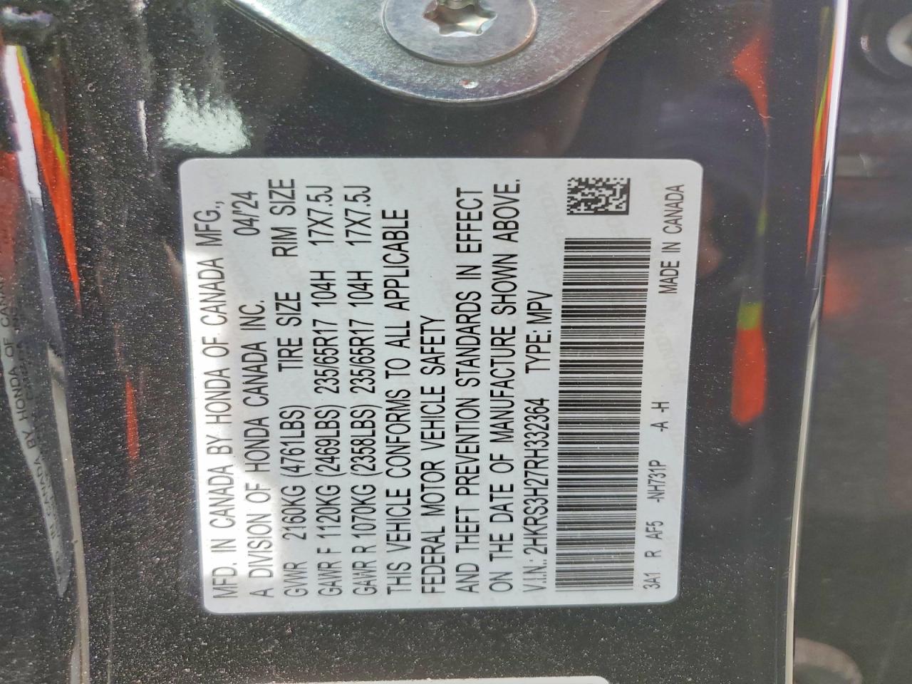 Honda Crv Lx
