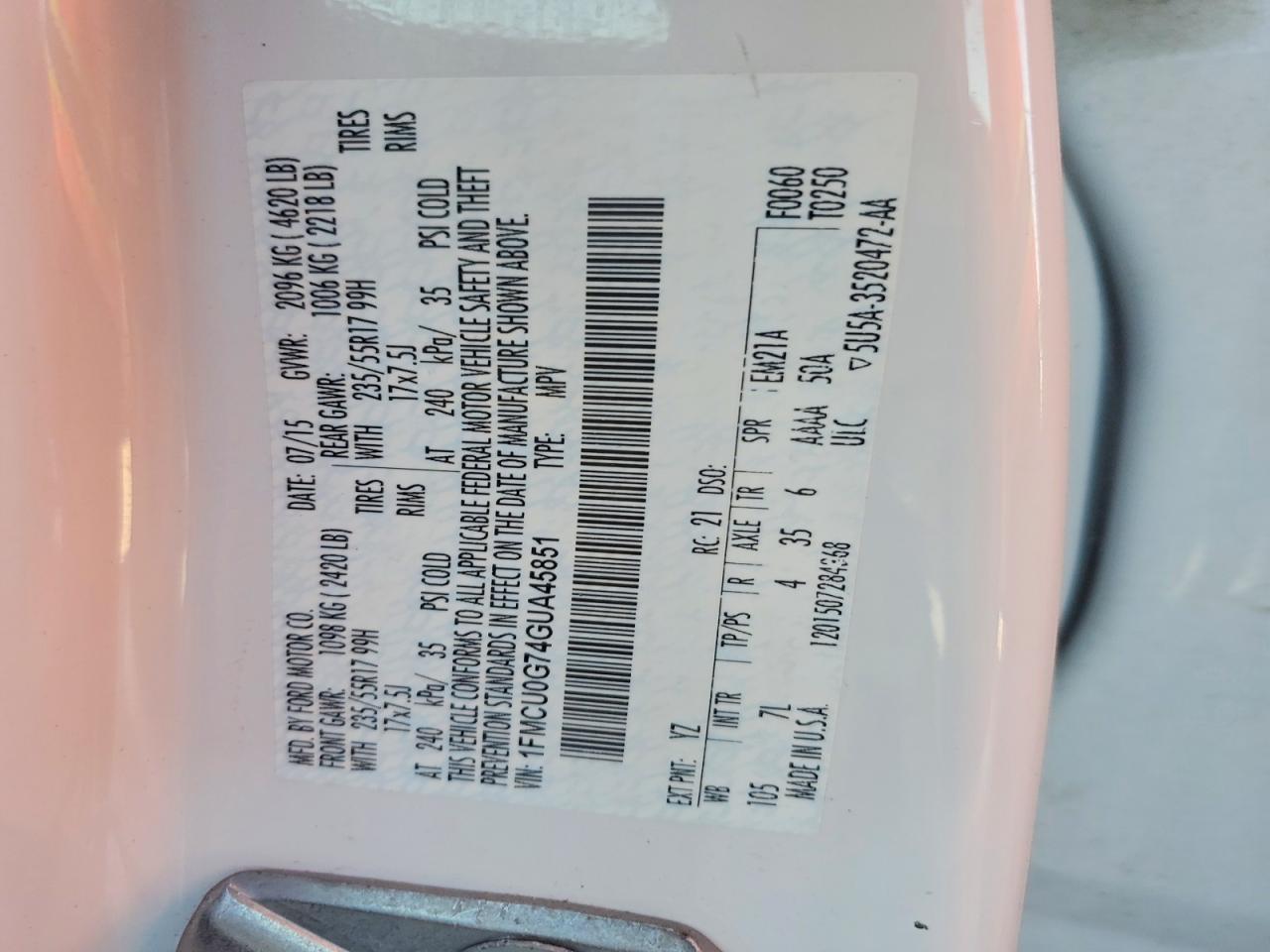 Ford Escape Se