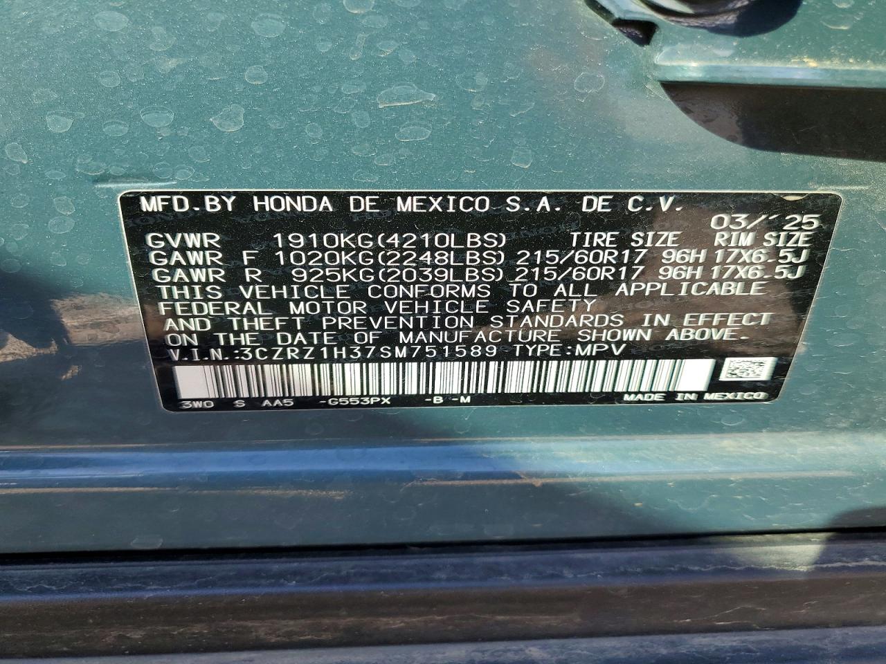 Honda HR-V Lx