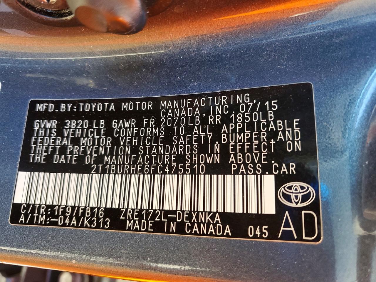 Toyota Corolla L