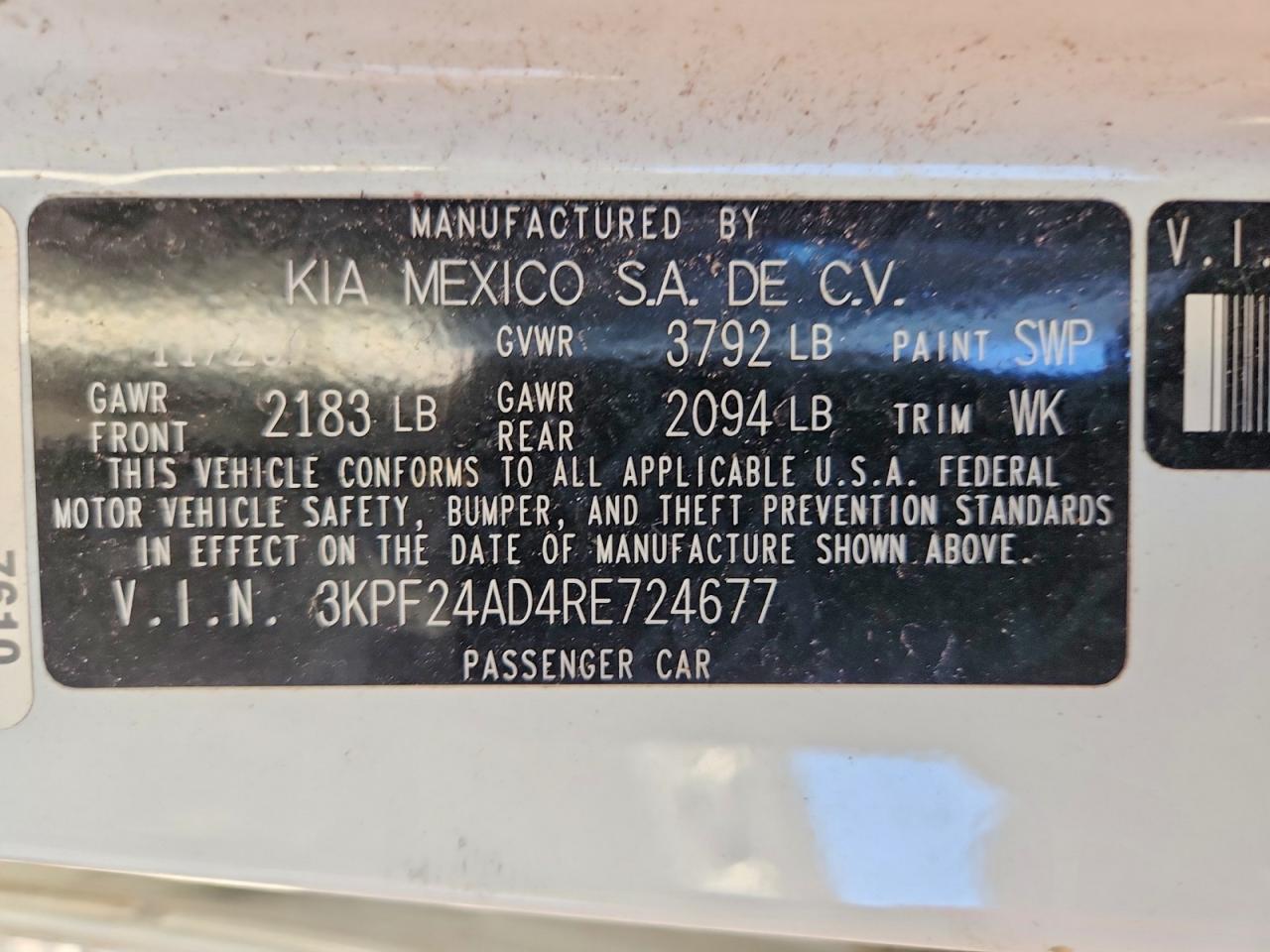Kia Forte Lxs