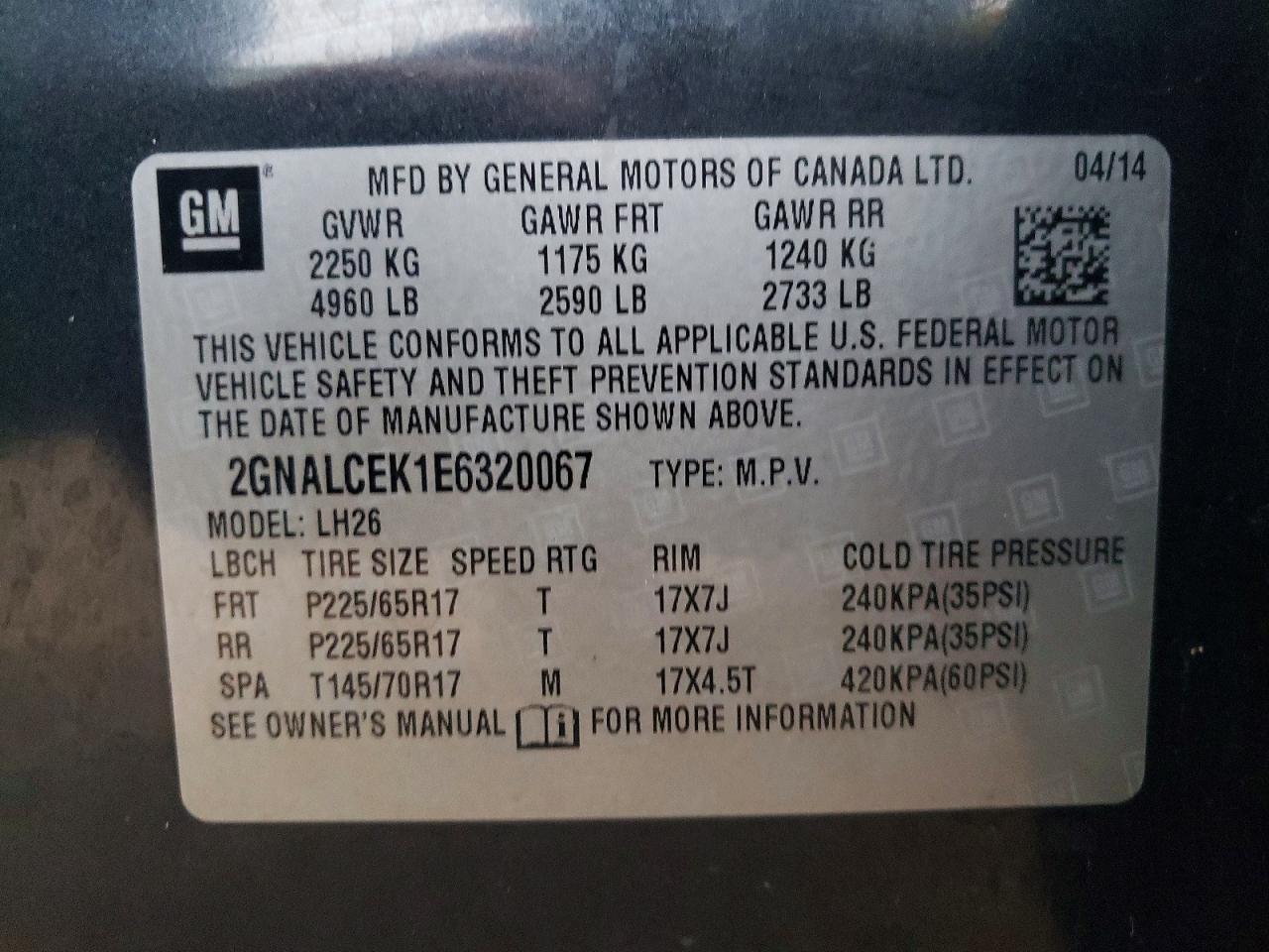 Chevrolet Equinox Lt