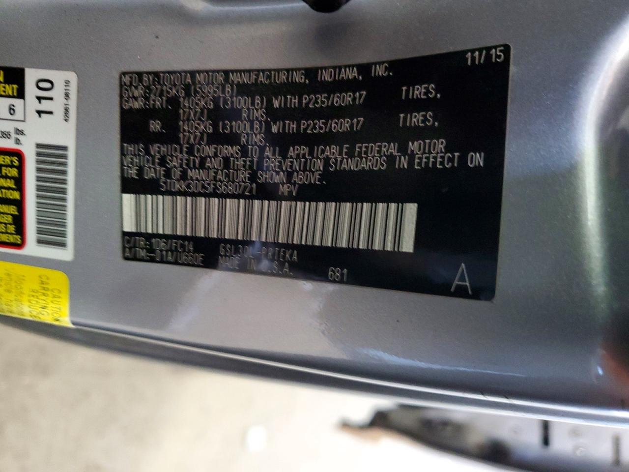 Toyota Sienna Le