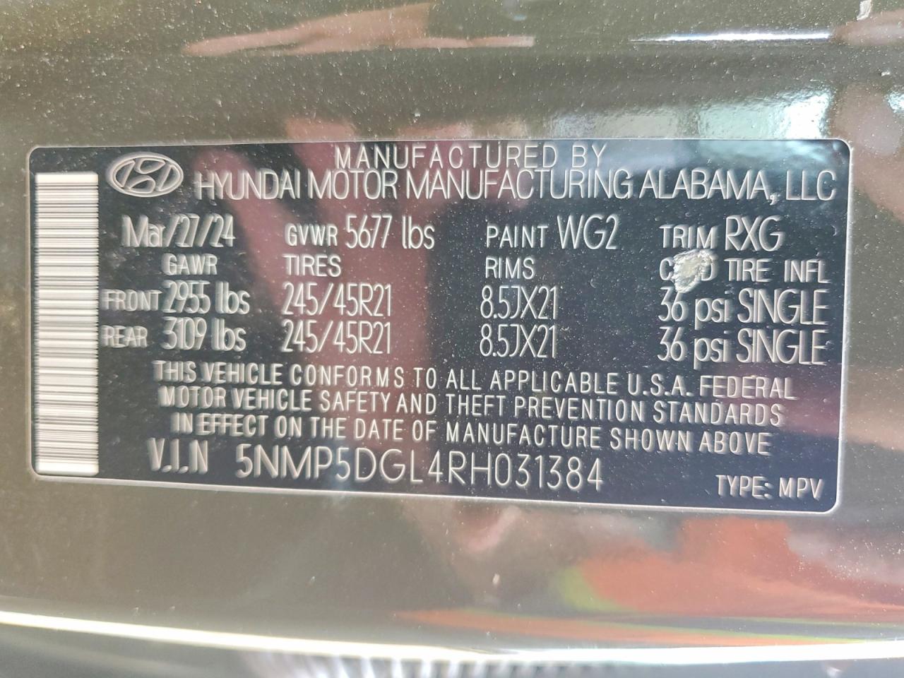 Hyundai SANTA FE Calligraphy