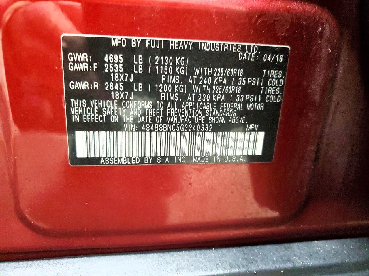 Subaru Outback 2.5i Limited