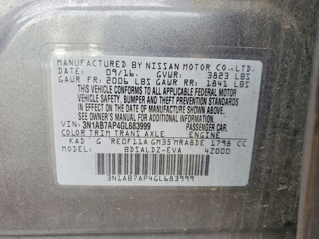 Nissan Sentra Sv