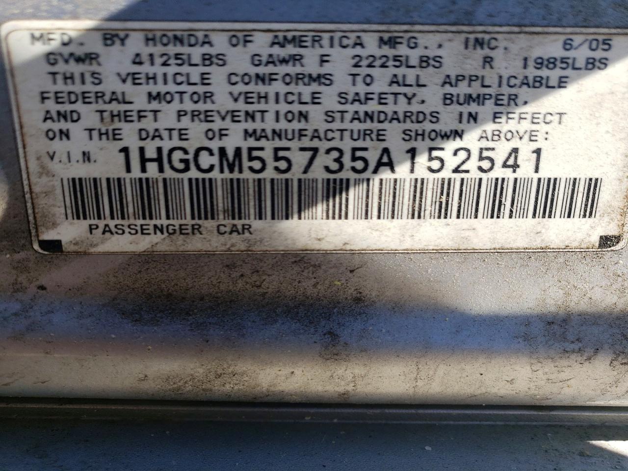 Honda Accord Ex