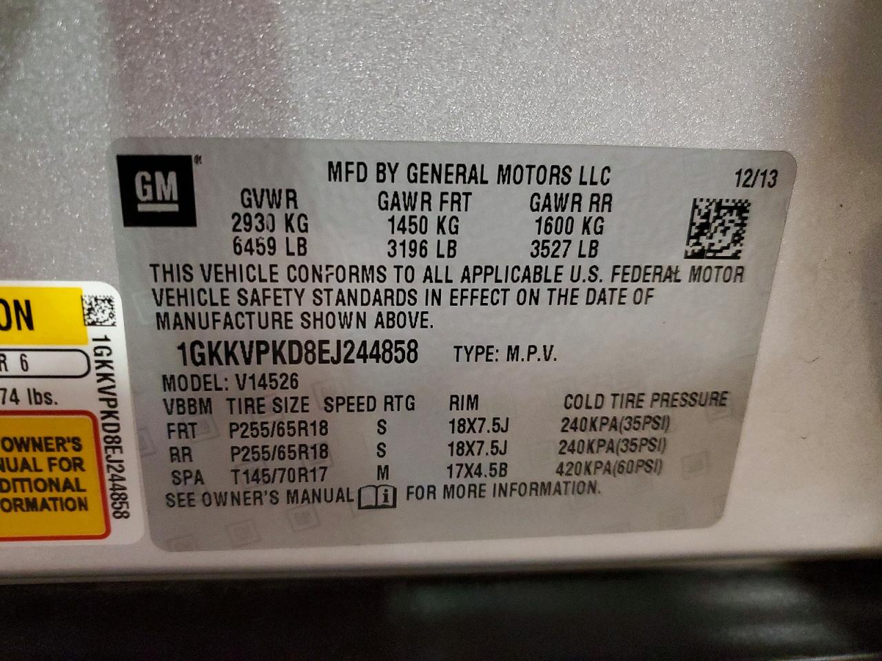 GMC Acadia Sle