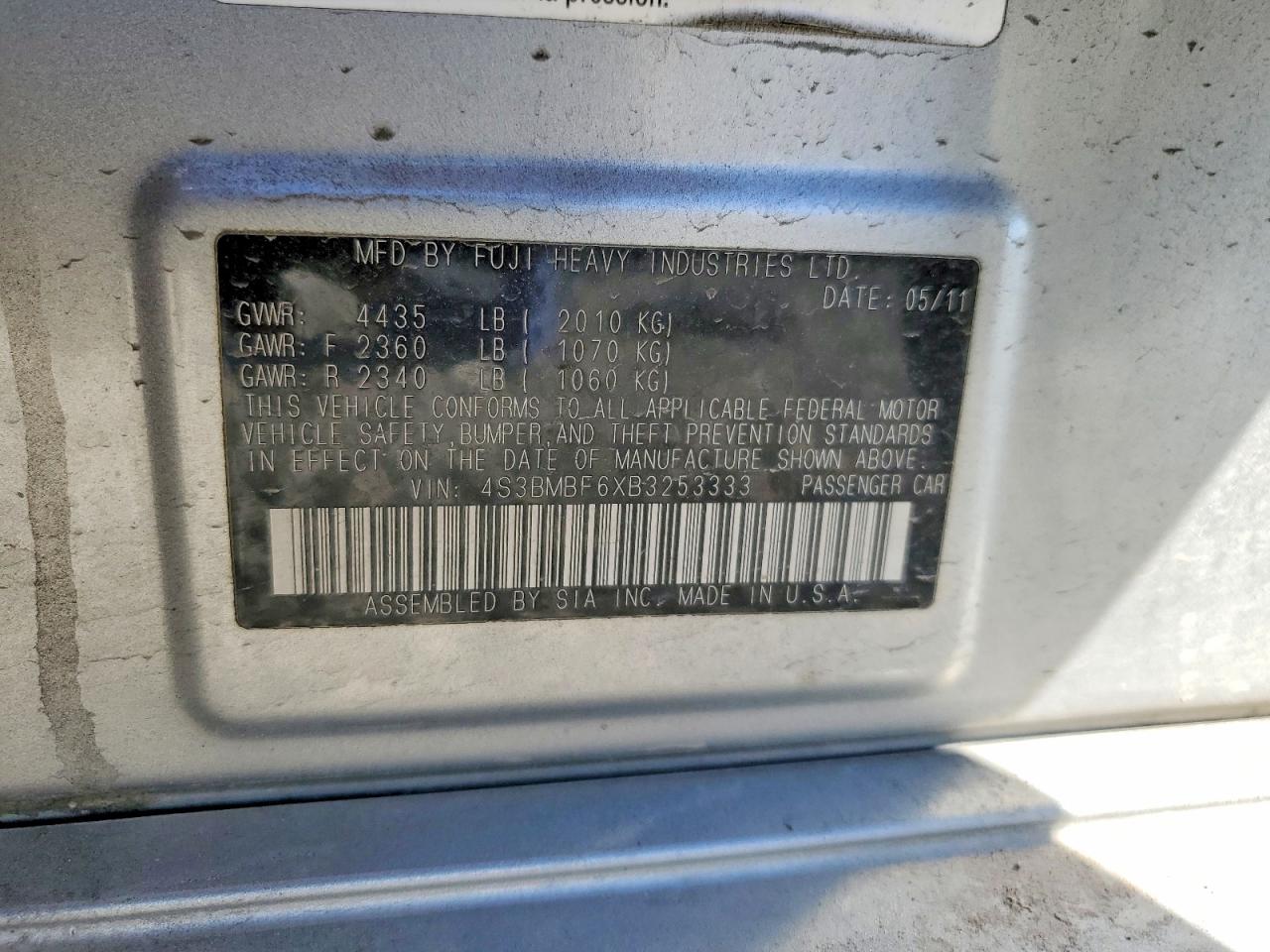 Subaru Legacy 2.5i Premium