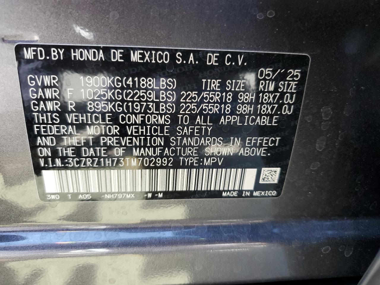 Honda HR-V Exl