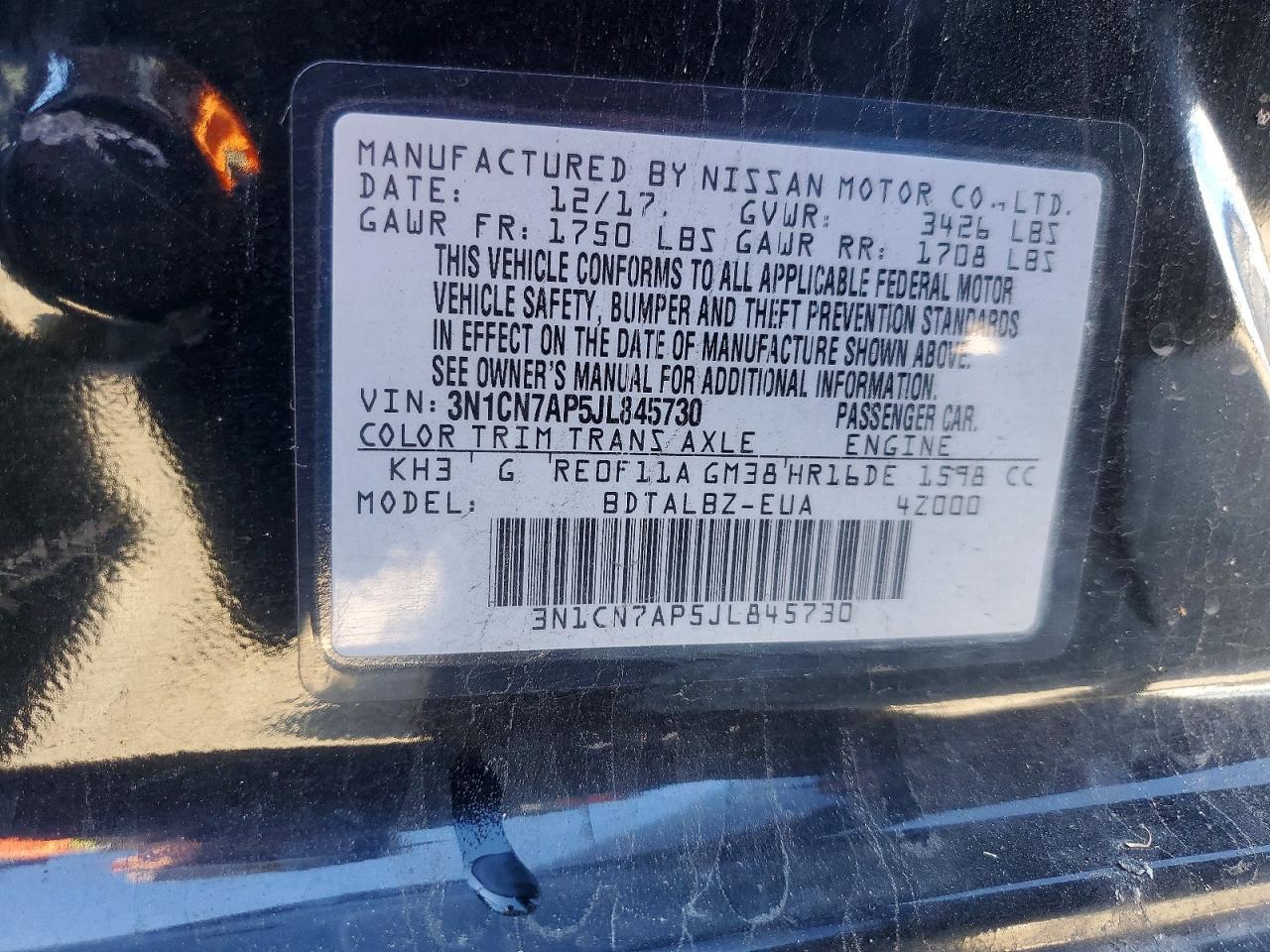 Nissan Versa Sv